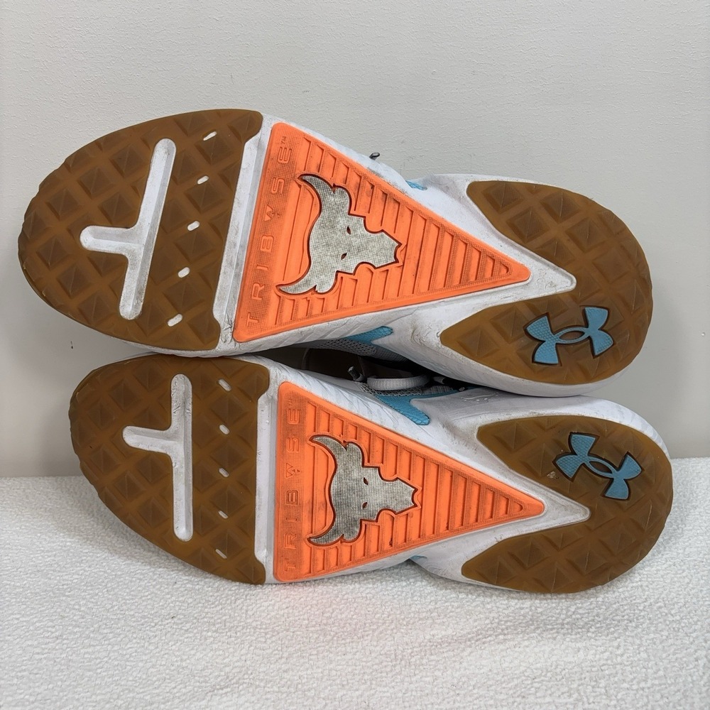 Under Armour Project Rock 5 Training Shoes Men's‎ 11 Gray Blue Bull Performance - Picture 6 of 14